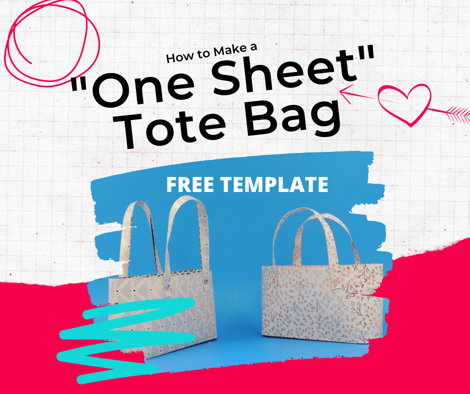 How to Make a One Sheet Tote Bag (Papercraft)