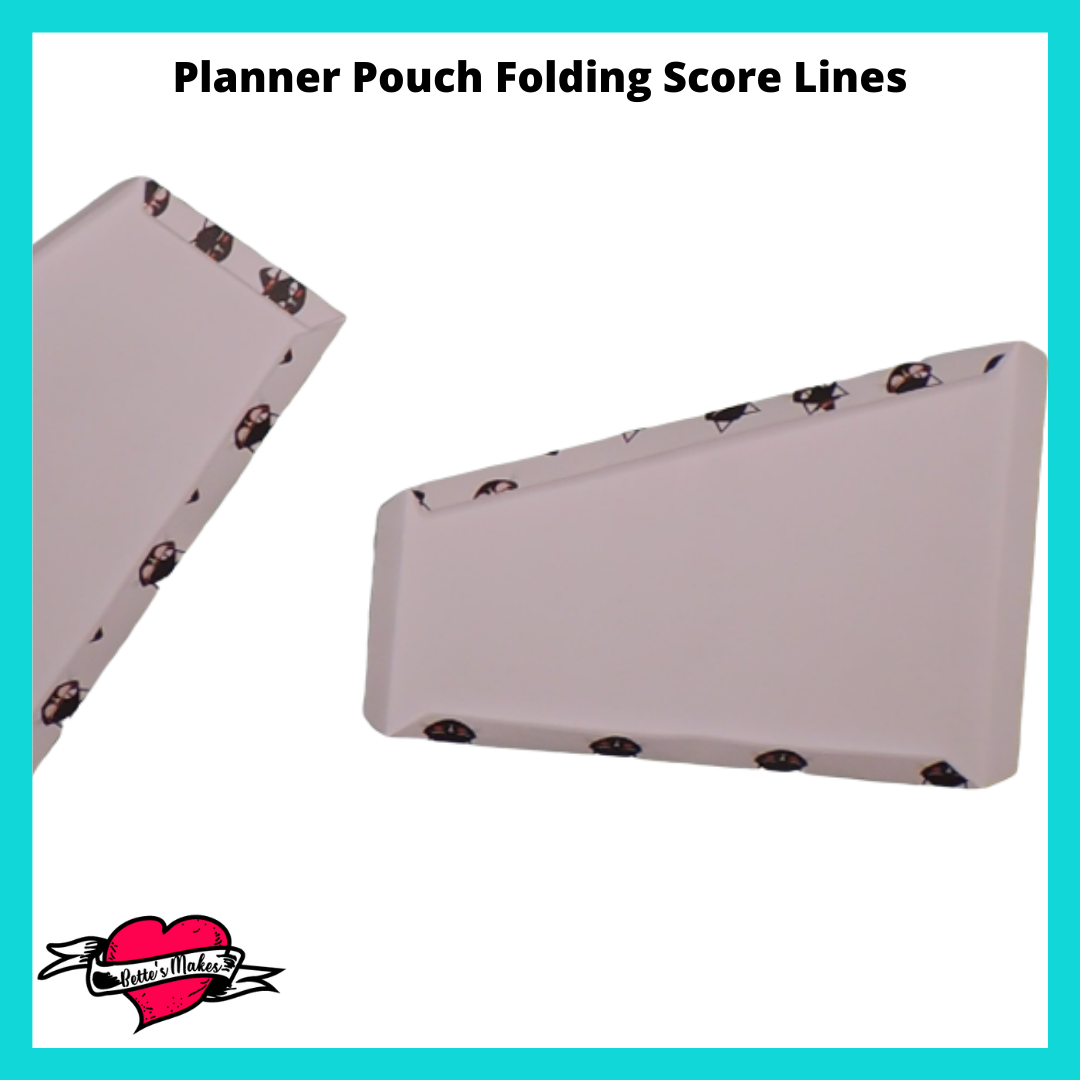 Planner Pouch Folding Score Lines