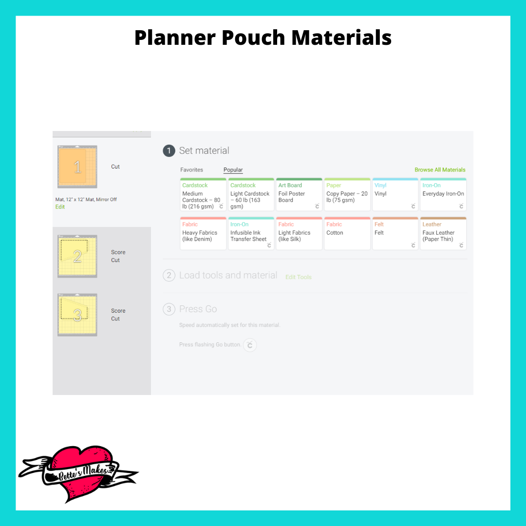Planner Pouch Materials