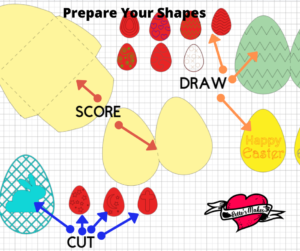 Easter Card - Prepare Your Shapes - BettesMakes