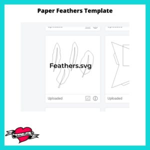 Paper Feathers Template