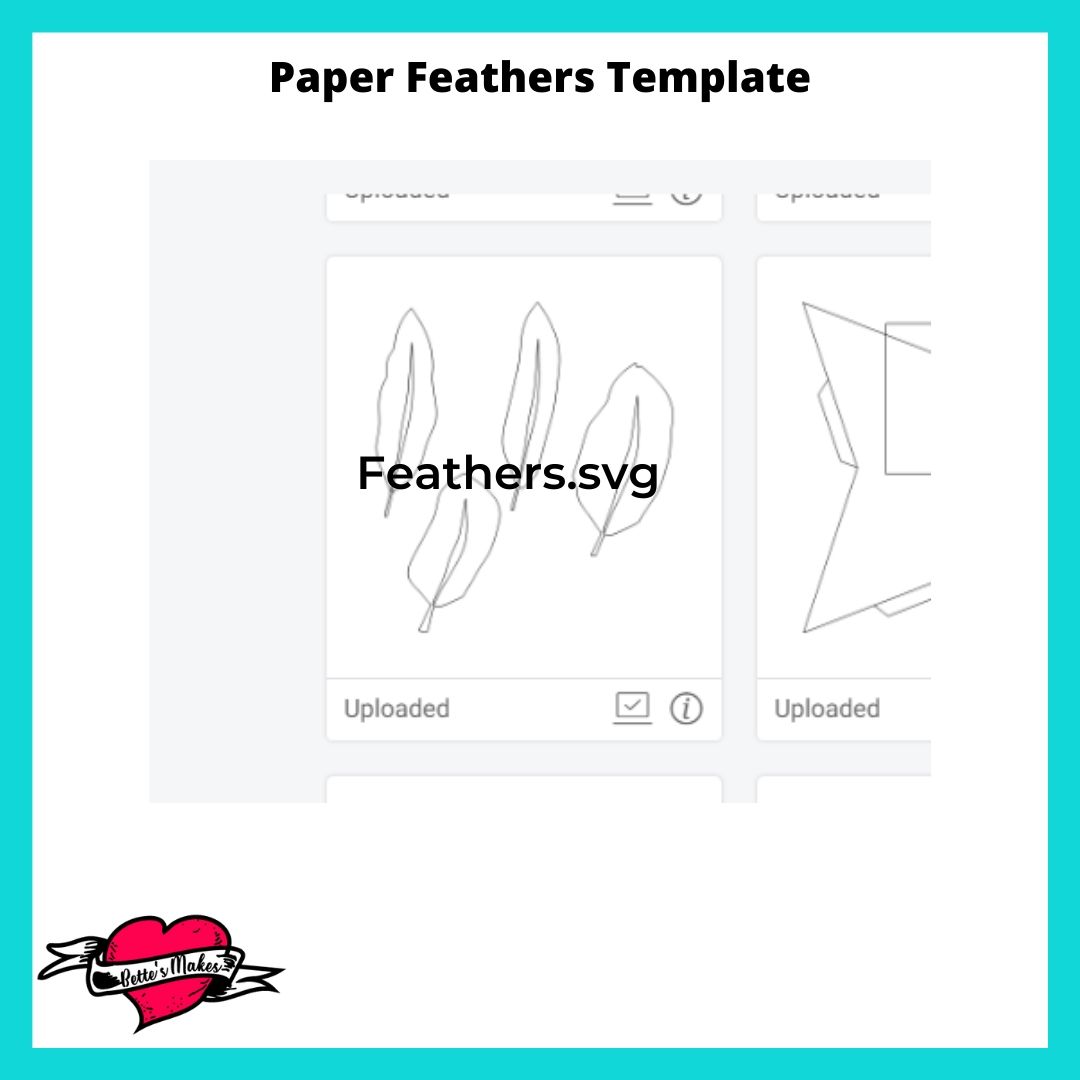 Paper Feathers Template