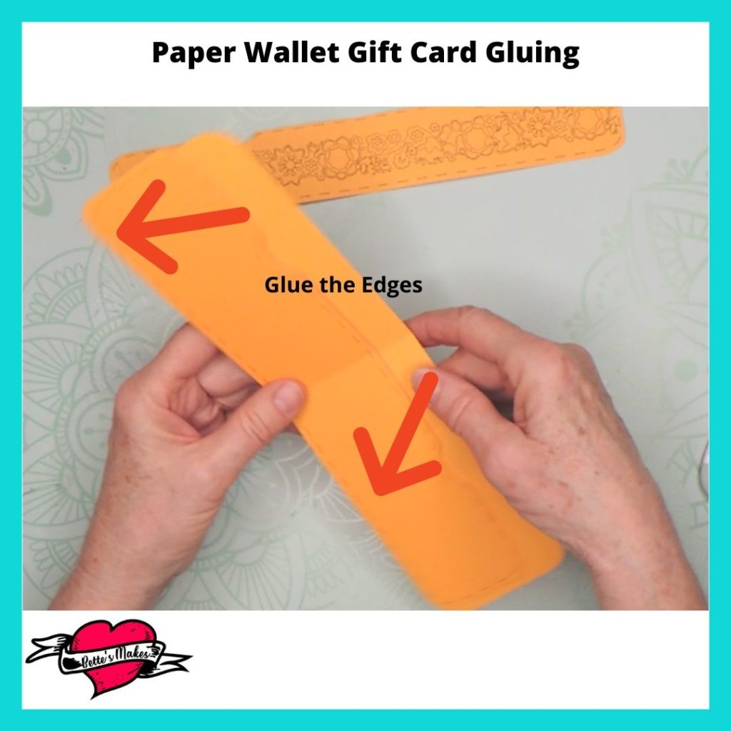 Paper Wallet Gift Card Gluing