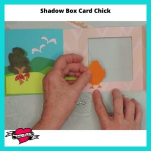 Shadow Box Card Chick