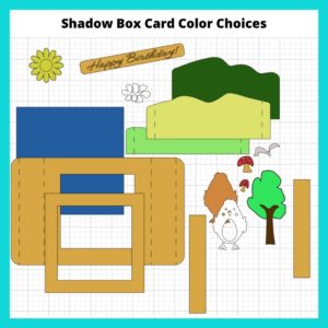 Shadow Box Card Color Choices