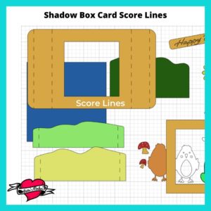 Shadow Box Card Score Lines