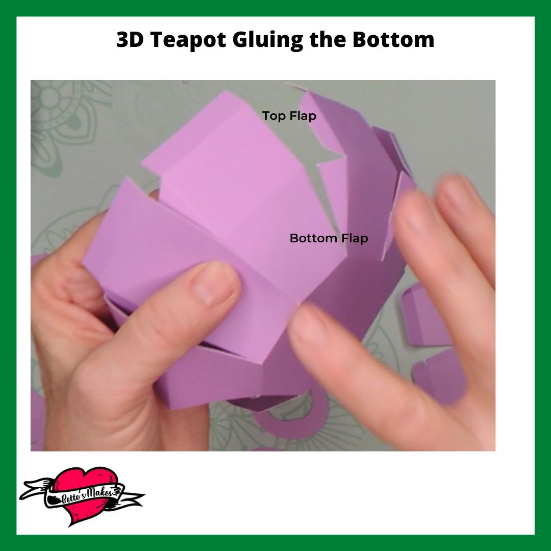 3D Teapot Gluing the Bottom
