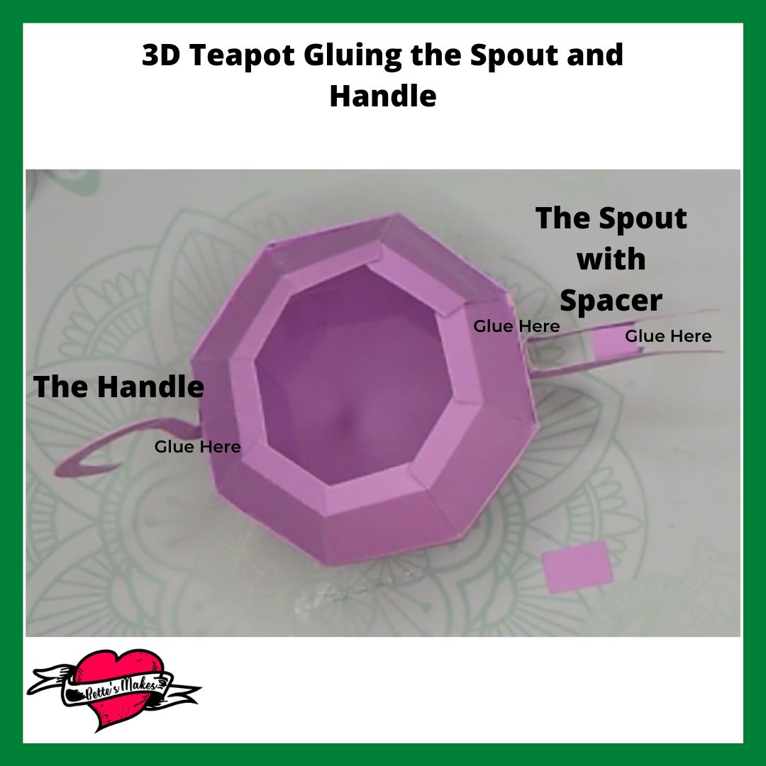 3D Teapot Gluing the Spout and Handle