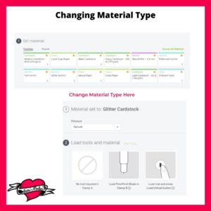 Heart Cut Out Card Changing Material Type