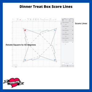 Cricut Craft Dinner Treat Box Score Lines