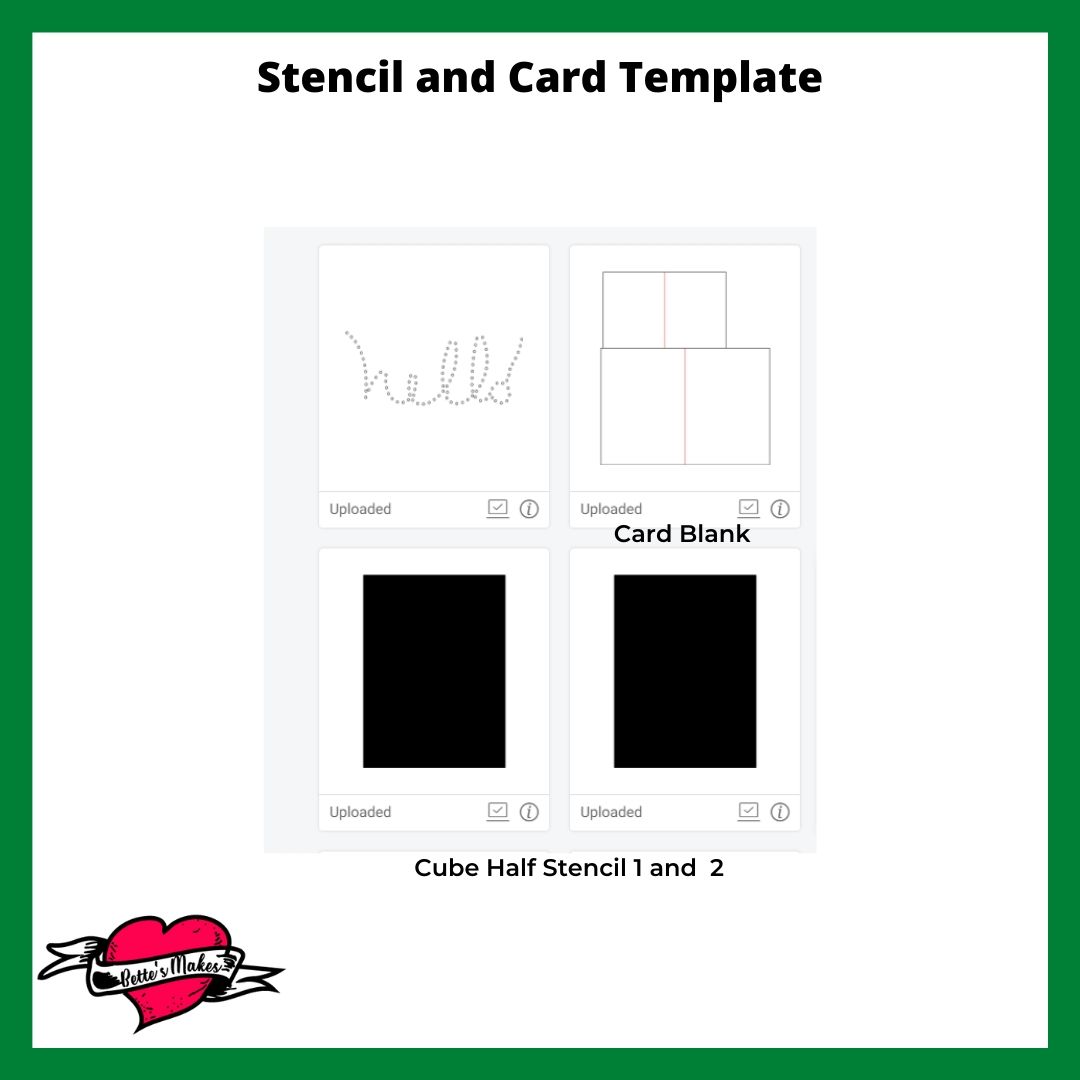 Stencil and Card Template