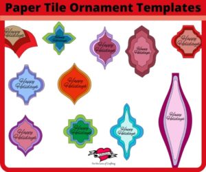 Paper Tile Ornaments - Arabesque and more