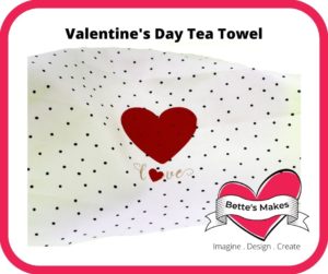 Valentine's Day Tea Towel - Iron-On Project