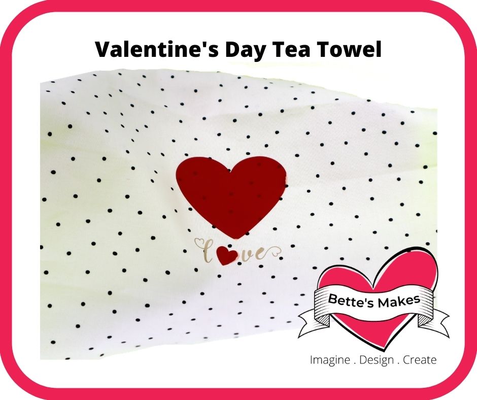 Valentine’s Day Tea Towel – Fun Iron-on Project