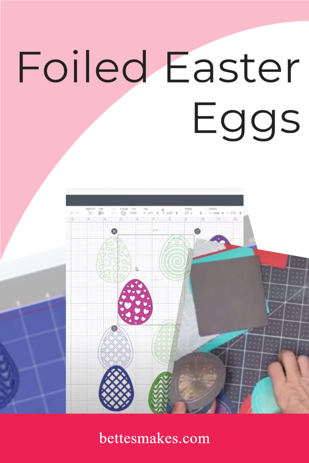Foil Quill Easter Eggs Using Your Cricut