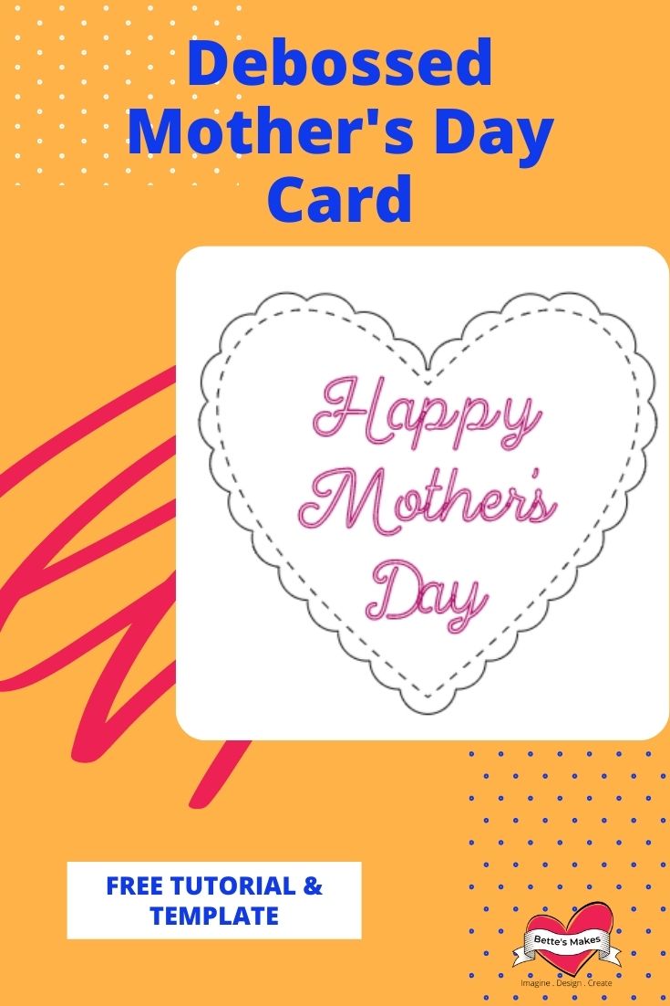 How to Make a Debossed Mother's Day Card with Your Cricut